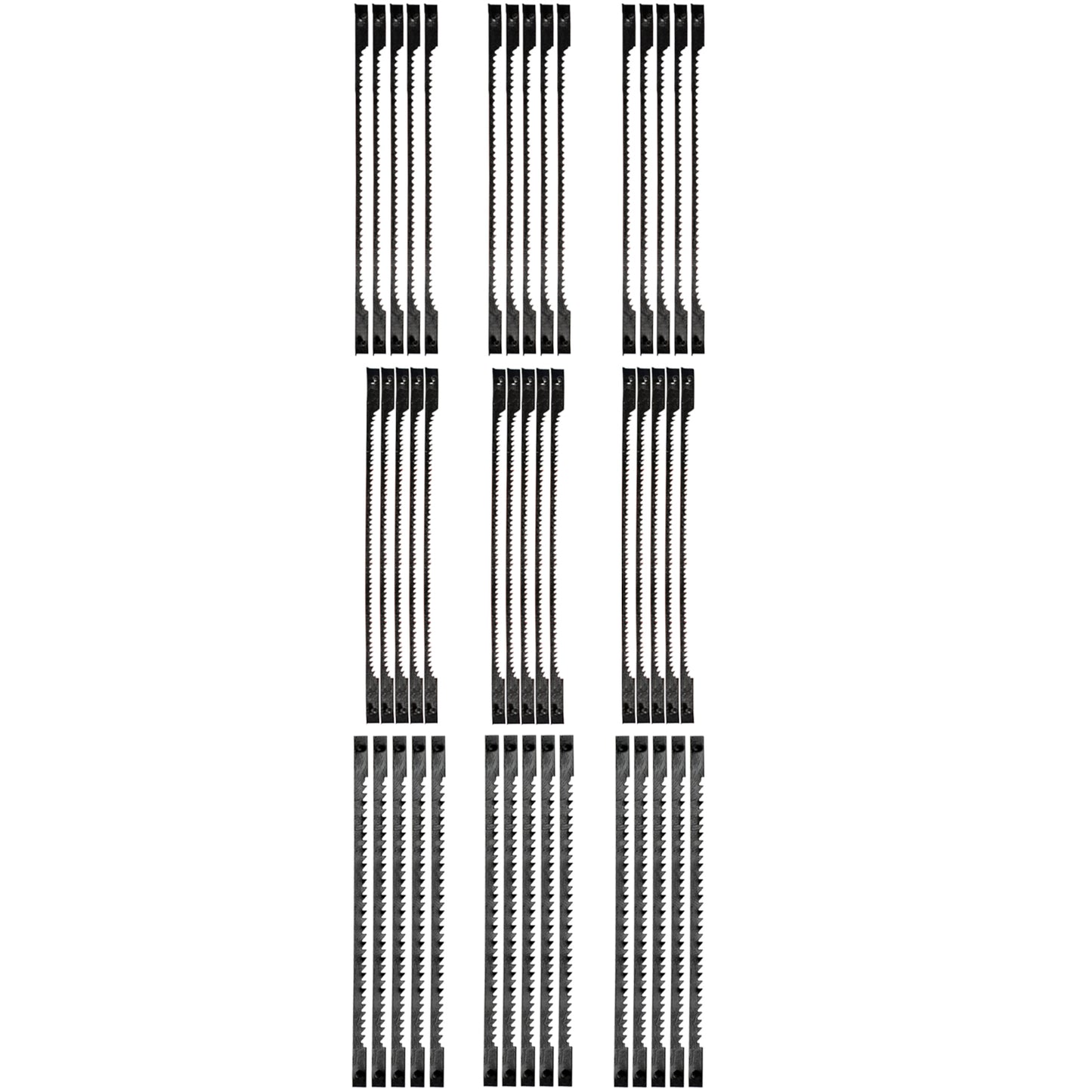 3 Inch 76mm Pin End Scroll Saw Blades Set for Dremel Moto-Saw Moto-Shop ( 15TPI-18TPI-24 TPI )-45Pack