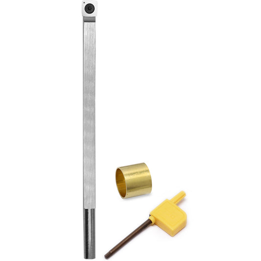 Woodturning Tool Rougher Carbide Tipped Lathe Chisel Bar with 15mm Square Face Radius Carbide Insert Blade