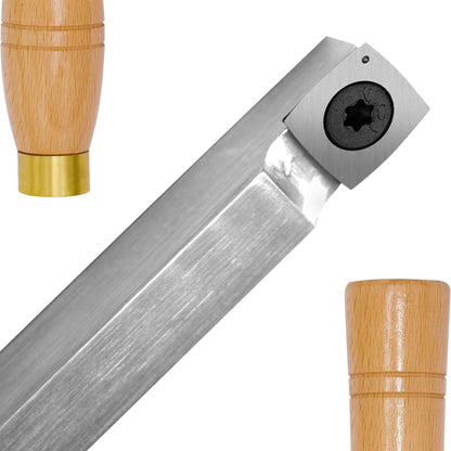 Woodturning Carbide Rougher Lathe Tool with 15 mm Square Radius Carbide Insert Blade 500 mm