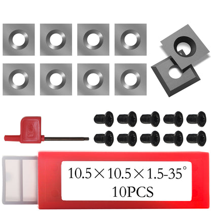 10.5 mm square carbide insert cutter 10.5 x 10.5 x 1.5 mm 10 pieces form yeptooling