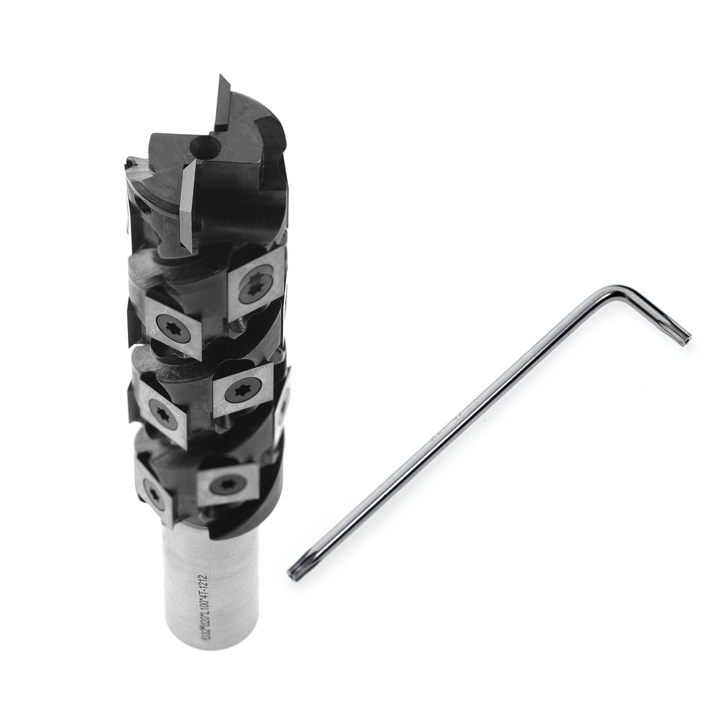 Insert Carbide Spiral Flush Trim Router Bit for Wood Trimming Bottom Cleaning 20 mm Shank X 100 mm Cutting Length