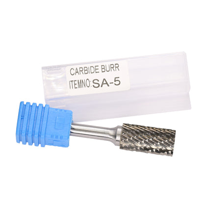 yeptooling SA-5 double cut carbide die grinding bits 6 mm 6.35 mm shank diameter with plastic box