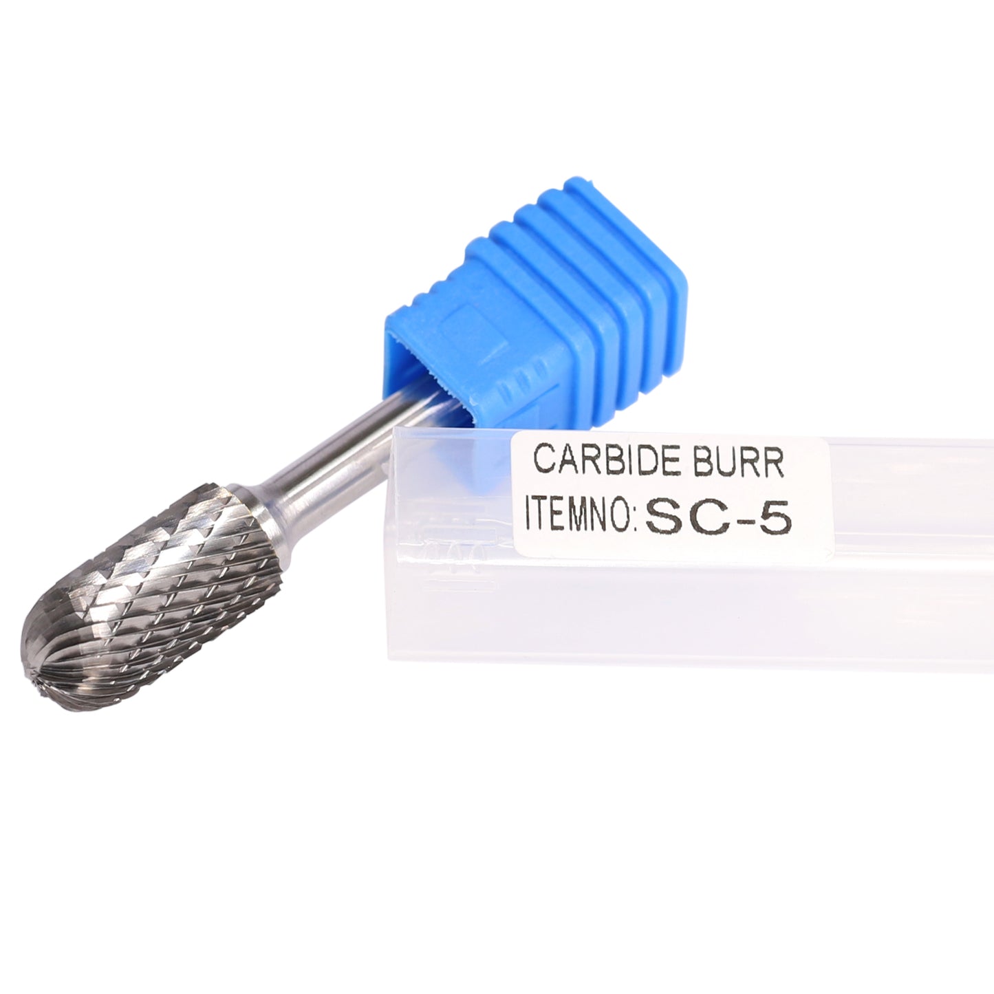 SC-5 Tungsten Carbide Burr 1/4 inch ( 6.35 mm) Shank Diameter Ball Nosed Cylinder Shape Rotary Burr File