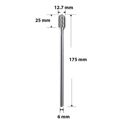 SC-5L6 Long Shank Tungsten Carbide Burr 1/4 inch ( 6.35 mm) Shank Diameter Rotary Burr File