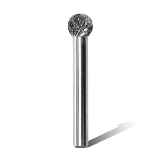 SD-3 Tungsten Carbide Burr Ball Shape 1/4 inch ( 6.35 mm)Shank Diameter Rotary Burr File