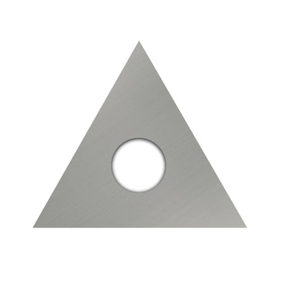 Carbide Insert Triangle Shape Scraper Blade  T22x19x2.0mm-30° for Handheld Scraper Tools