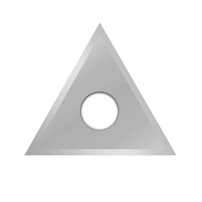 Carbide Insert Triangle Shape Scraper Blade  T22x19x2.0mm-30° for Handheld Scraper Tools