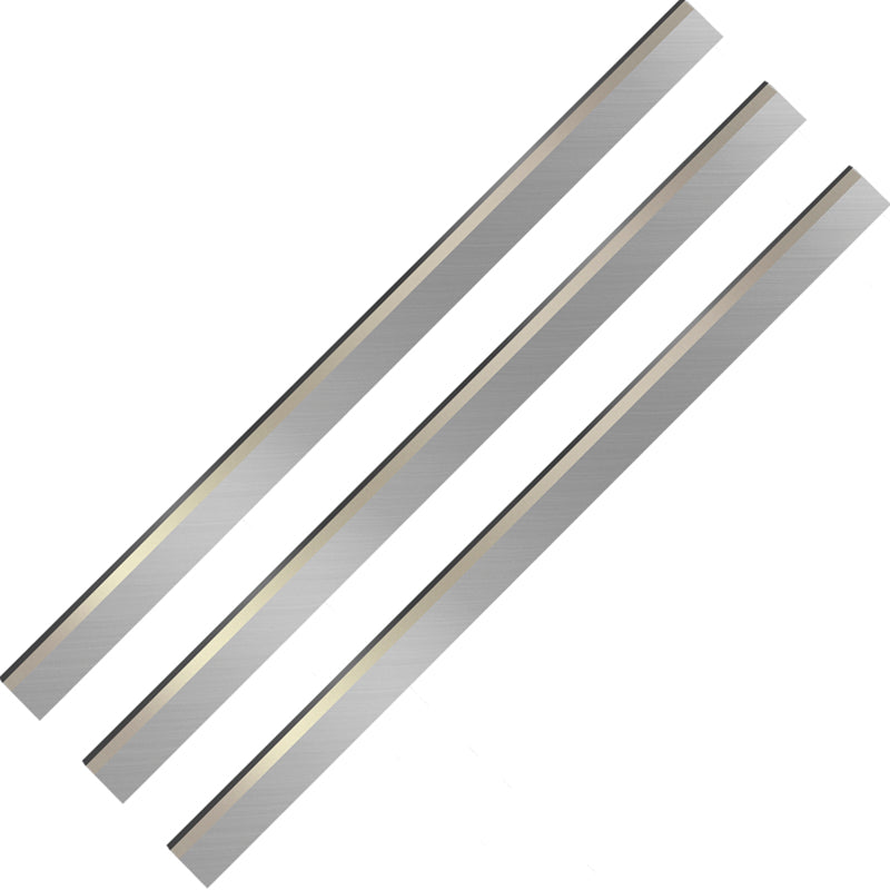 13” Inch TCT HSS Planer Industrial Replacement Knives Resharpenable Cutters Jointer Blades Power Tool Parts for Woodworking Thickness Planer, 3Pcs, 333x20x3mm