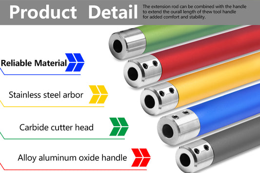 Aluminum Alloy Interchangeable Colored Handle for Woodturning Tool