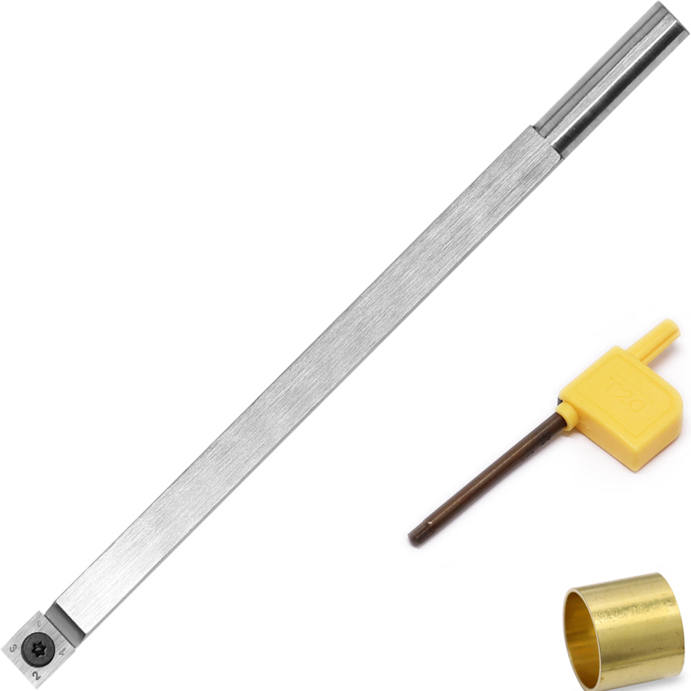 Woodturning Tool Rougher Carbide Tipped Lathe Chisel Tool Bar with 14mm Square Carbide Insert