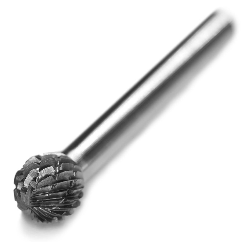 SD-3 Tungsten Carbide Burr Ball Shape 1/4 inch ( 6.35 mm)Shank Diameter Rotary Burr File