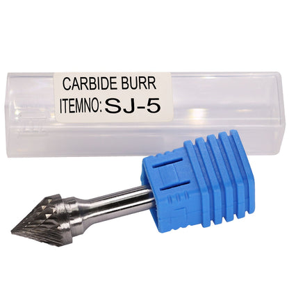 SJ-5 Tungsten Carbide Burr 60° Countersink 1/4 inch ( 6.35 mm) Shank Rotary Burr File
