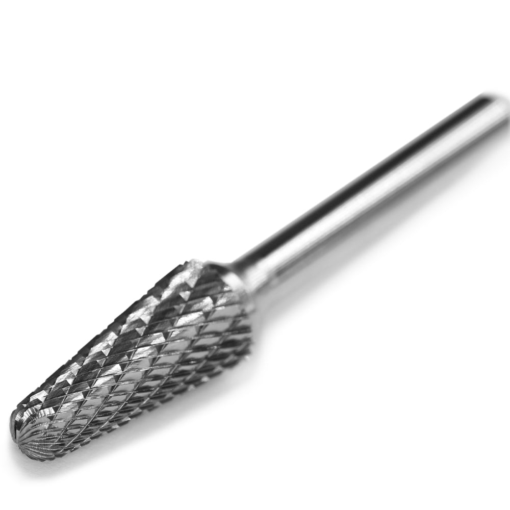 SL-4 Tungsten Carbide Burr Ball Nose Cone Shape 1/4 inch ( 6.35 mm) Shank Rotary Burr File