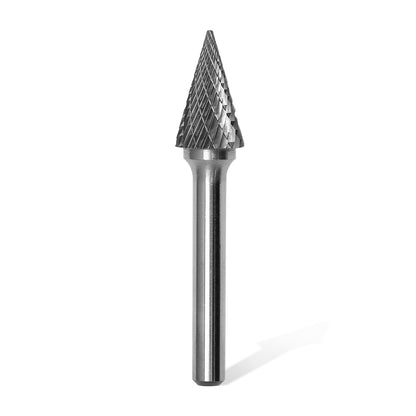 SM-5 Tungsten Carbide Burr  Cone Shape 1/4 inch ( 6.35 mm) Shank Rotary Burr File