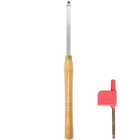 Woodturning  Finisher Ci3 12mm Round Tungsten Carbide Insert Blade Carbide Tipped Turning Lathe Chisel Tool with Solid Wooden Handle 500mm