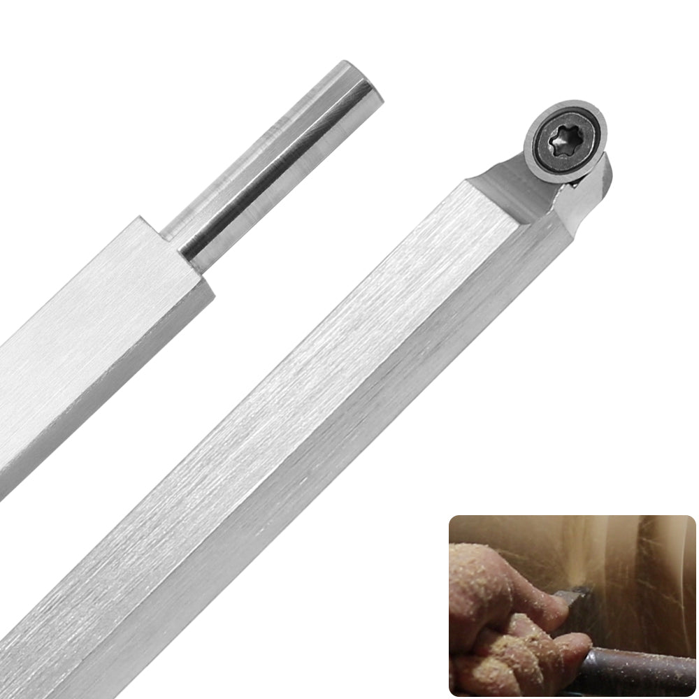 Woodturning Tool Finisher Lathe Chisel Tool Bar with Ci5 8.9mm Round Carbide Tipped Cutter